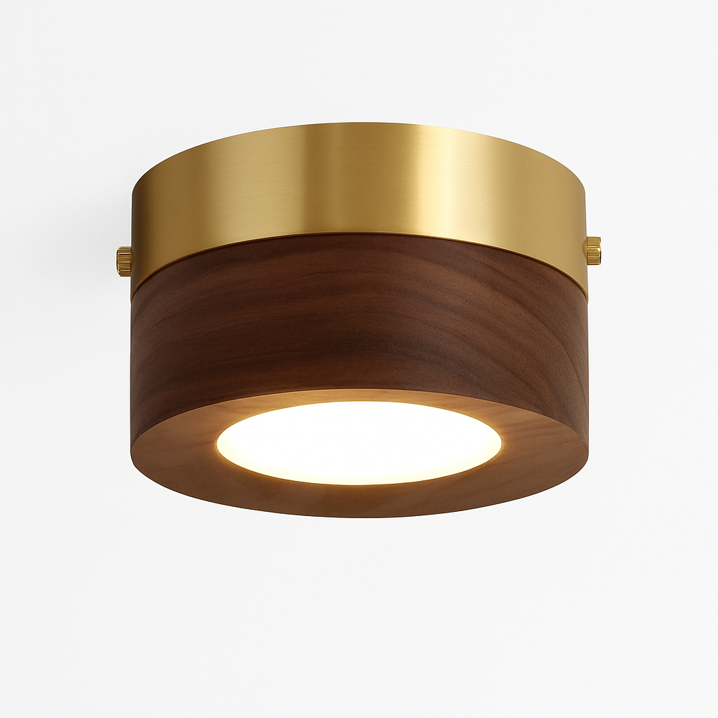 plafonniers en noyer et frêne avec led pour éclairage intérieur