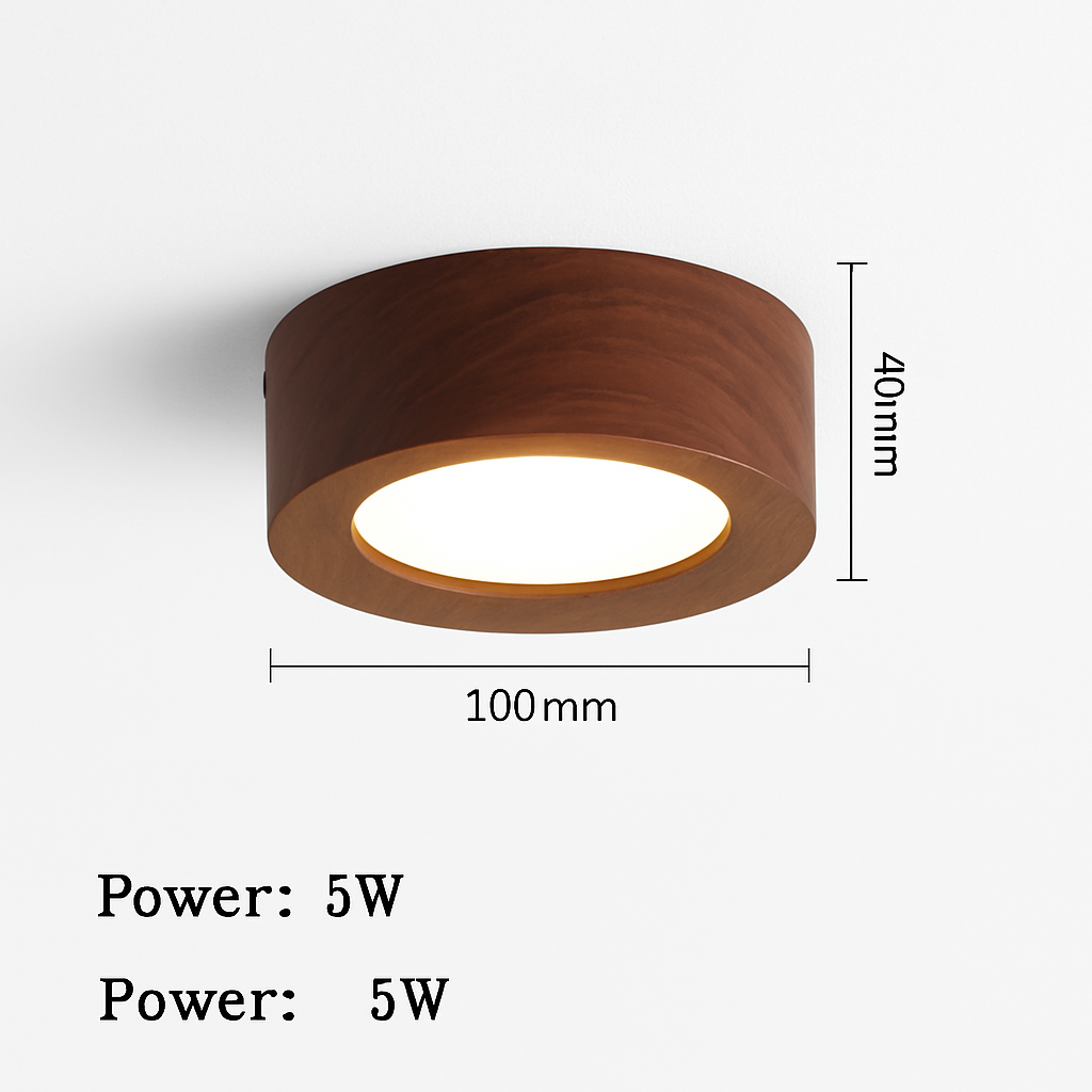 plafonniers en noyer et frêne avec led pour éclairage intérieur