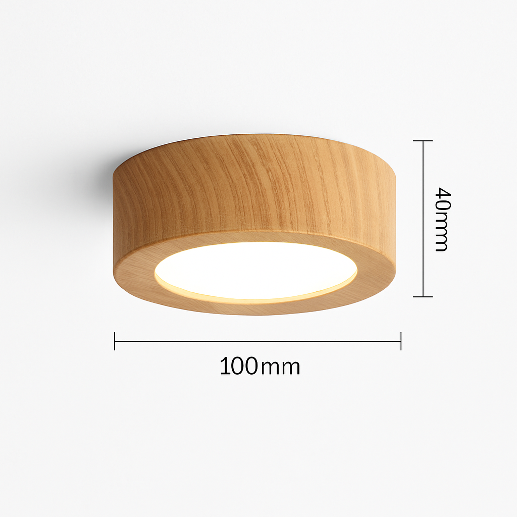 plafonniers en noyer et frêne avec led pour éclairage intérieur