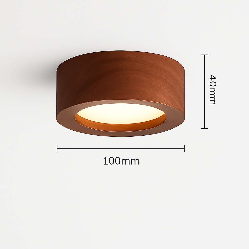 plafonniers en noyer et frêne led pour éclairage intérieur