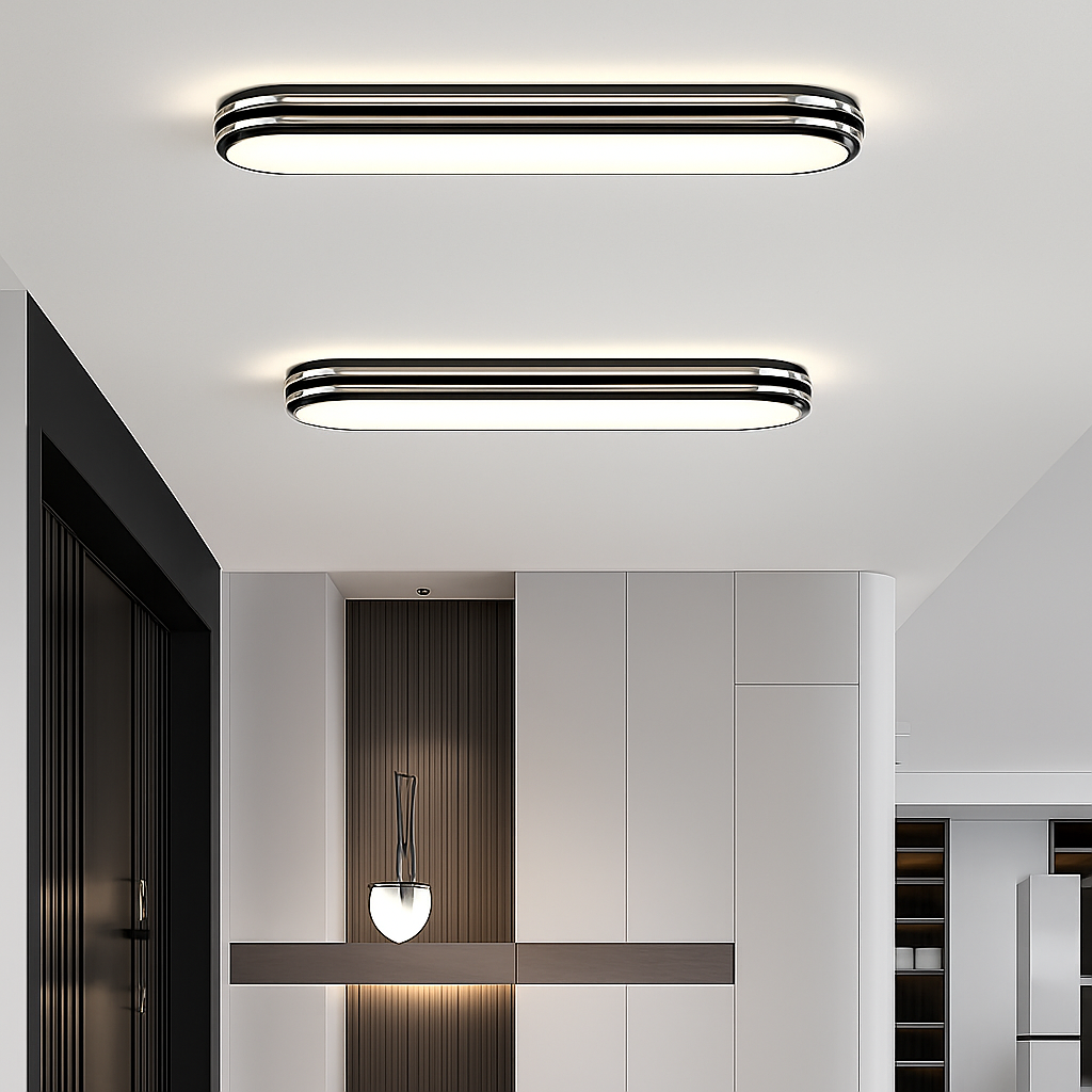 plafonniers led encastrés allée couloir spectre complet protection des yeux