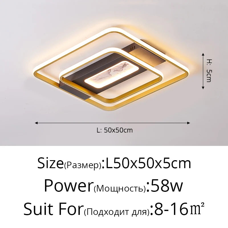 plafonniers led modernes créatifs pour éclairage intérieur