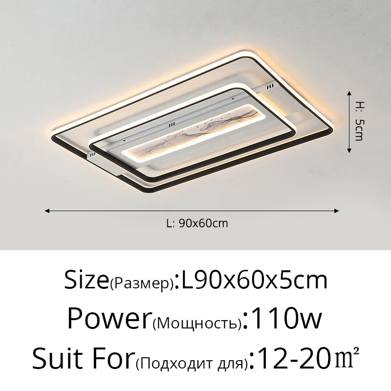 plafonniers led modernes créatifs pour éclairage intérieur