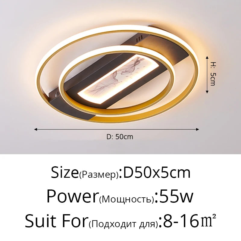 plafonniers led modernes créatifs pour éclairage intérieur