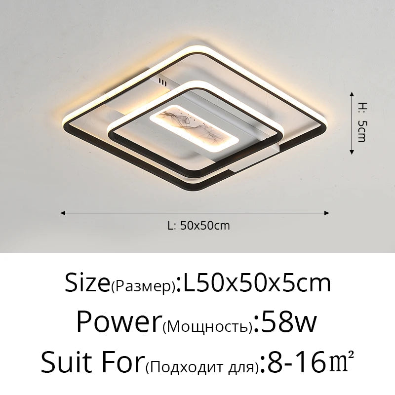 plafonniers led modernes créatifs pour éclairage intérieur