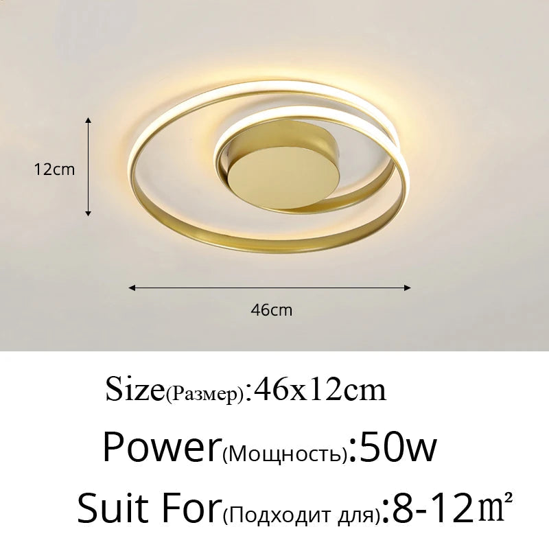 plafonniers led modernes pour éclairage intérieur décoratif