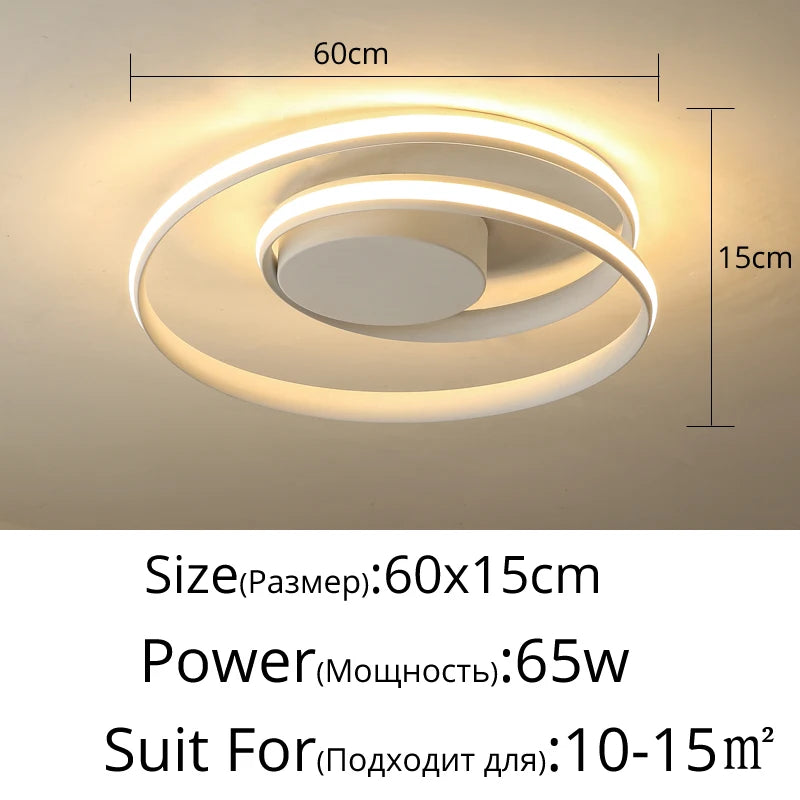 plafonniers led modernes pour éclairage intérieur décoratif