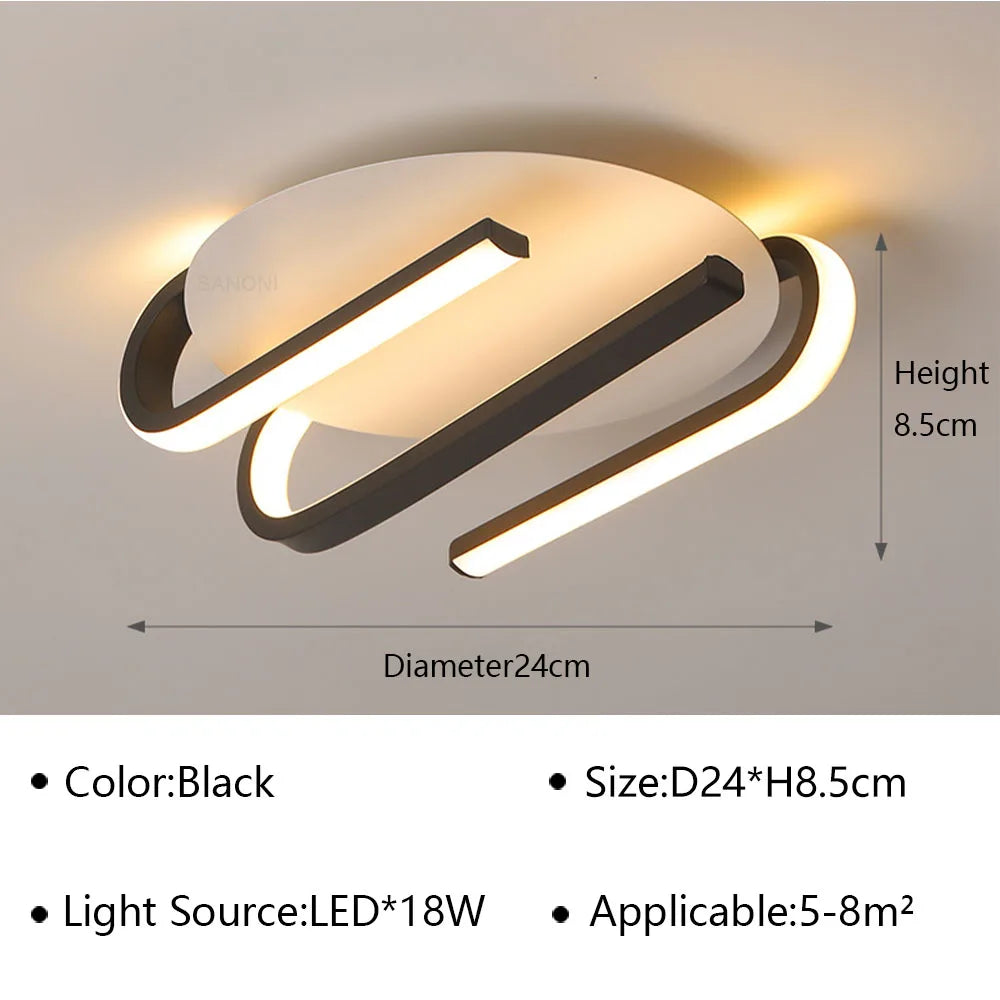 plafonniers led modernes pour une décoration intérieure élégante et lumineuse