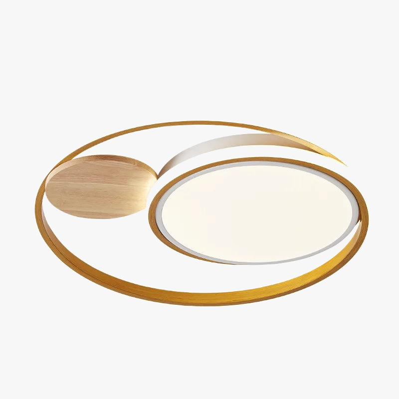 plafonniers led modernes style japonais en bois acrylique