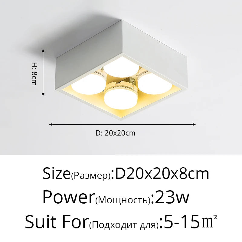 plafonniers led pour éclairage intérieur divers espaces commerciaux et publics