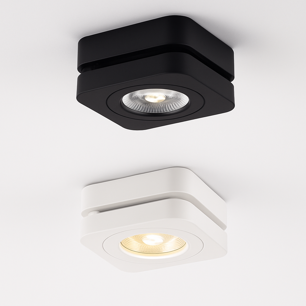 Plafonniers LED Spot 360 degrés Rotation Downlights AC85-265V 7W 10W 12W 15W pliant COB LED Downlights monté en Surface
