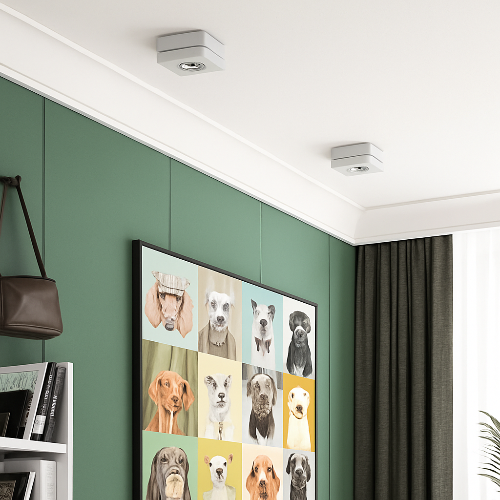 Plafonniers LED Spot 360 degrés Rotation Downlights AC85-265V 7W 10W 12W 15W pliant COB LED Downlights monté en Surface