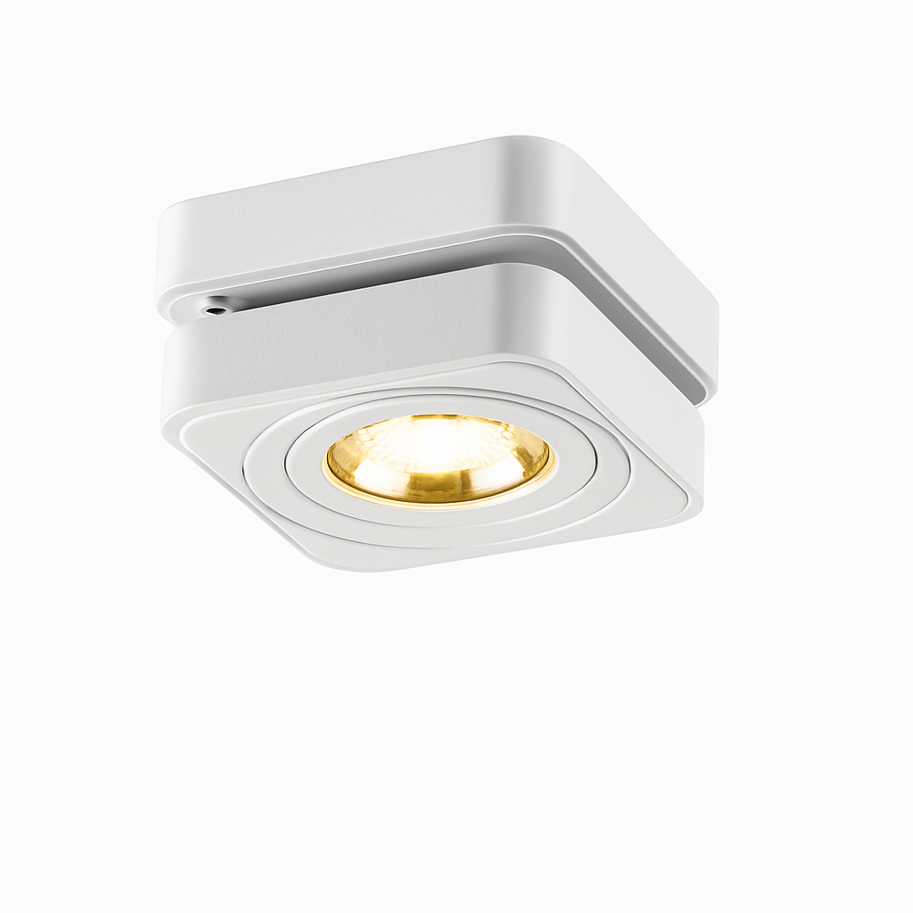 Plafonniers LED Spot 360 degrés Rotation Downlights AC85-265V 7W 10W 12W 15W pliant COB LED Downlights monté en Surface