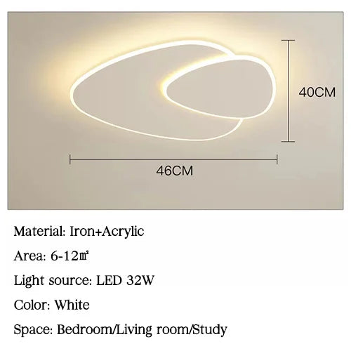 plafonniers led triangle pour décoration intérieure luminaire