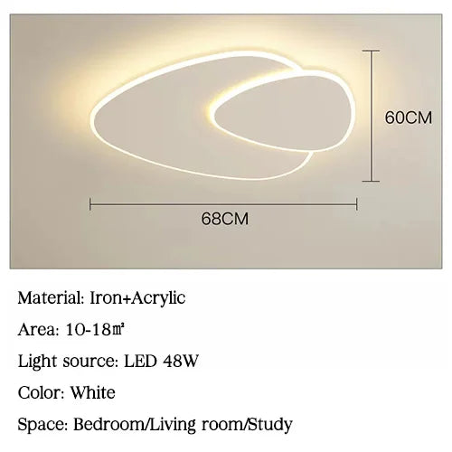 plafonniers led triangle pour décoration intérieure luminaire