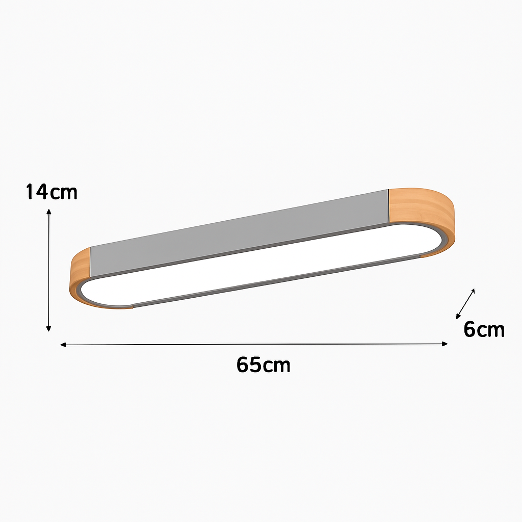 plafonniers minimalistes en bois massif avec panneaux acryliques nouvelle collection