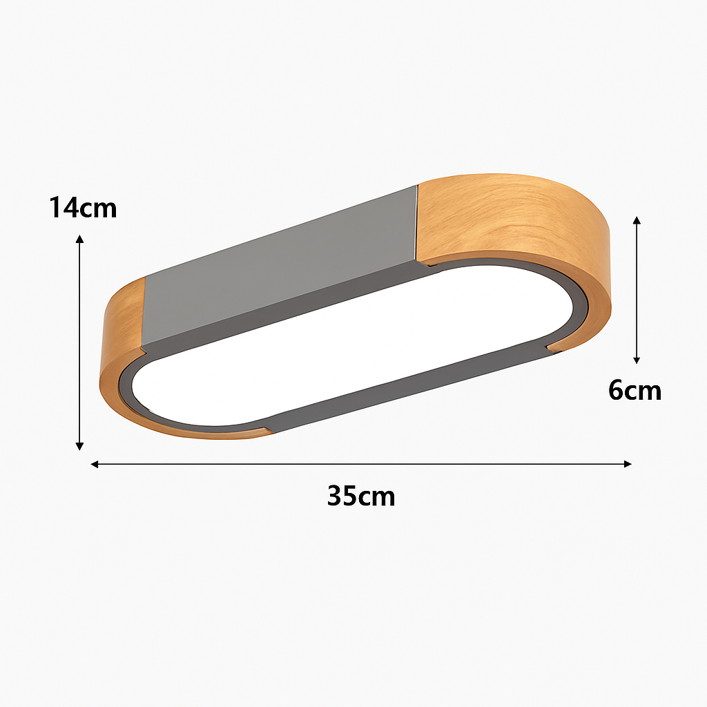 plafonniers minimalistes en bois massif avec panneaux acryliques nouvelle collection