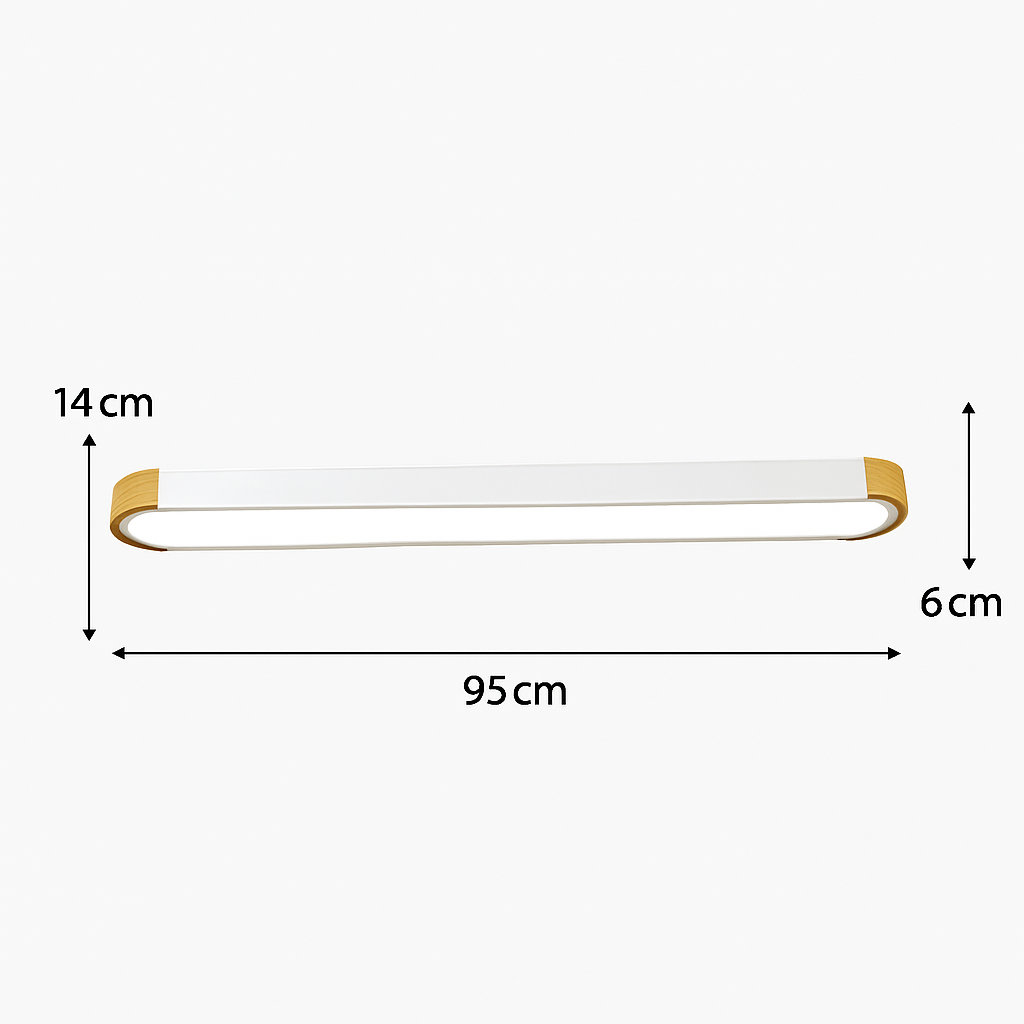plafonniers minimalistes en bois massif avec panneaux acryliques nouvelle collection