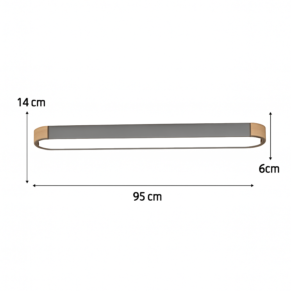 plafonniers minimalistes en bois massif avec panneaux acryliques nouvelle collection