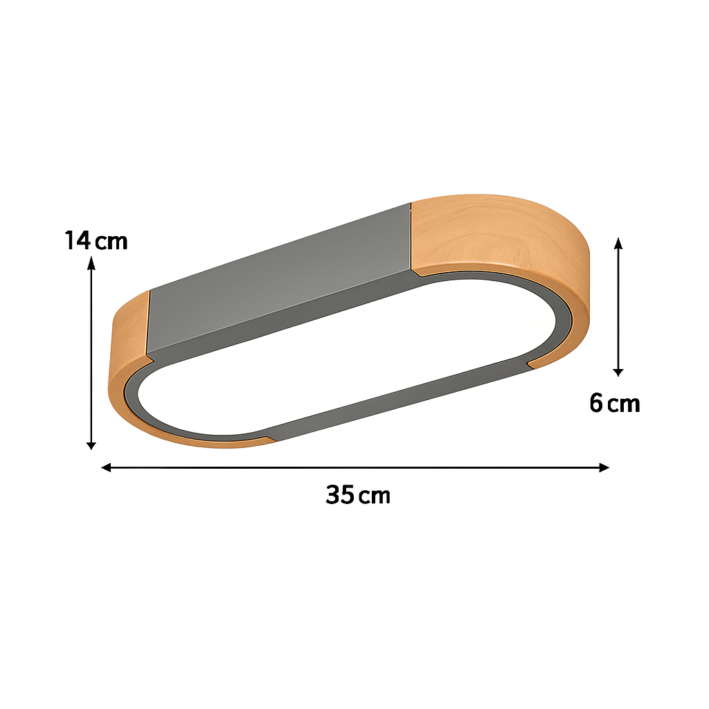 plafonniers minimalistes en bois massif avec panneaux acryliques nouvelle collection