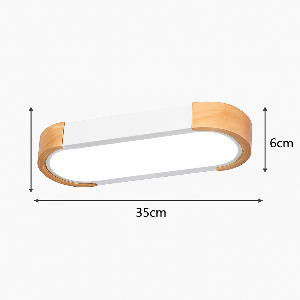 plafonniers minimalistes en bois massif avec panneaux acryliques nouvelle collection