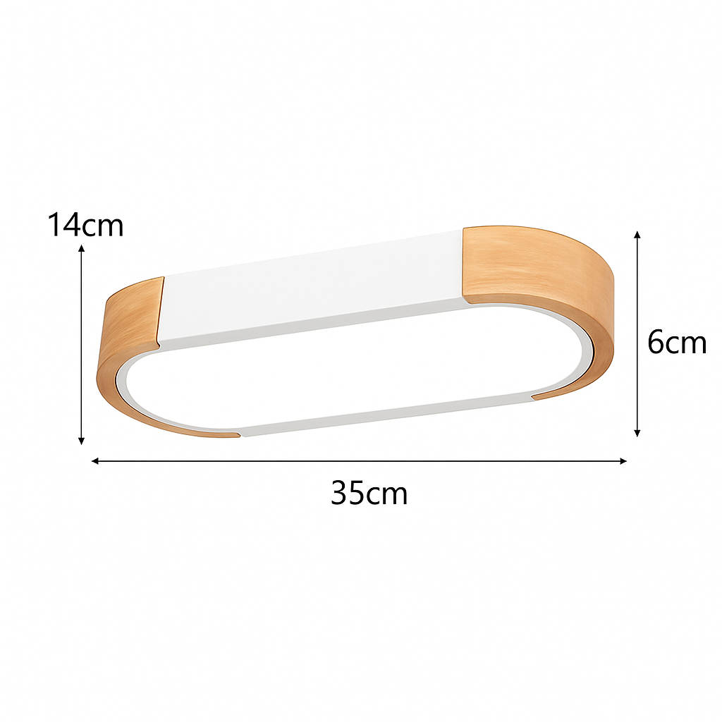plafonniers minimalistes en bois massif avec panneaux acryliques nouvelle collection