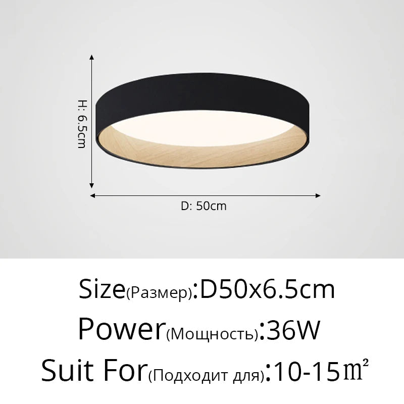 plafonniers minimalistes modernes grain de bois créatifs