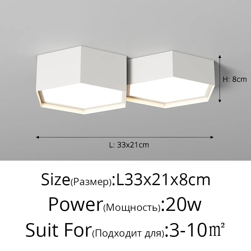plafonniers modernes simples créatifs minimalistes