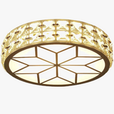 Plafonniers nordiques Lampara Techo lustre Led lumières en cristal Luminaria De Teto Para Sala Plafonnier or noir blanc Lampy