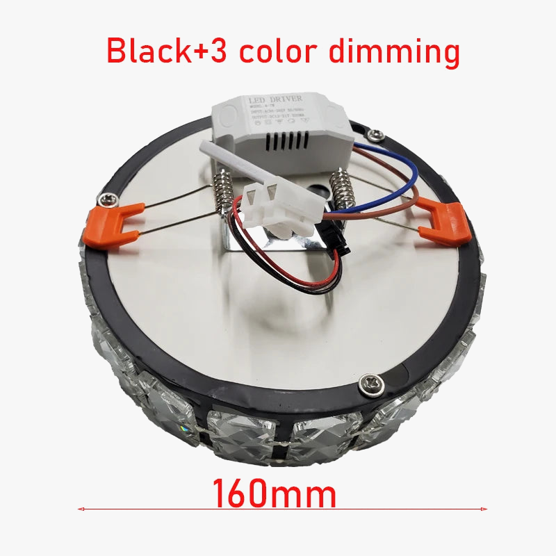 Plafonniers nordiques Lampara Techo lustre Led lumières en cristal Luminaria De Teto Para Sala Plafonnier or noir blanc Lampy