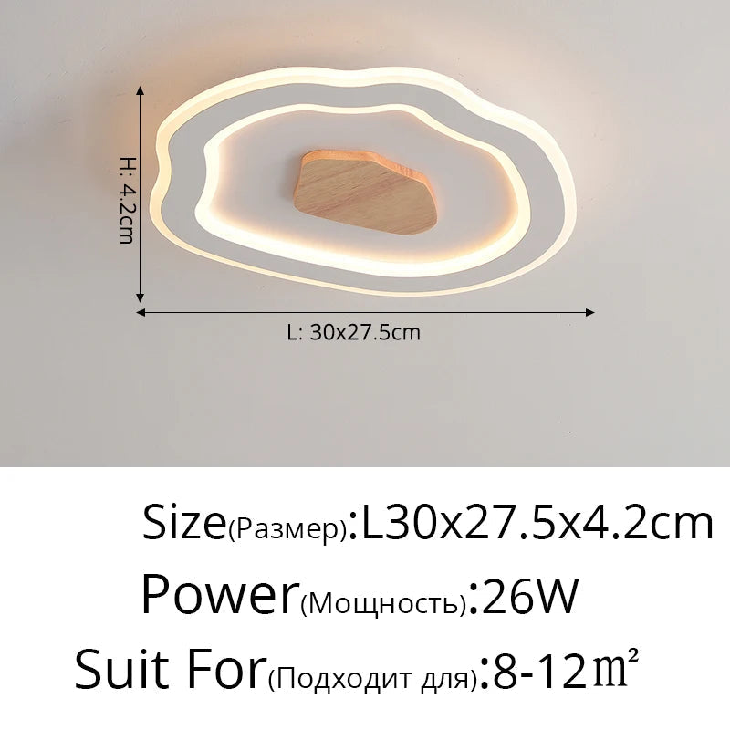 plafonniers nordiques modernes simples à led créatifs