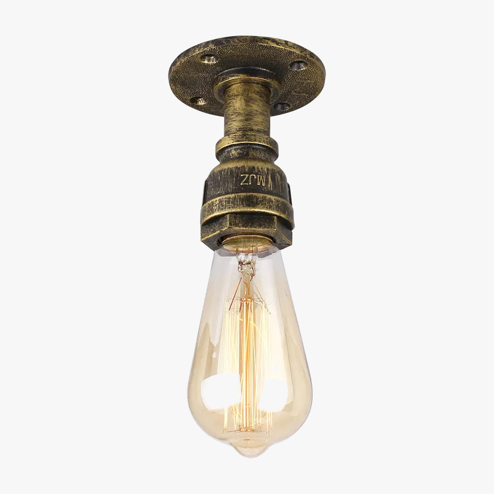 Plafonniers à tuyaux rétro Vintage E27 Loft plafonnier monté en Surface luminaires lampes à tuyaux en fer industriel