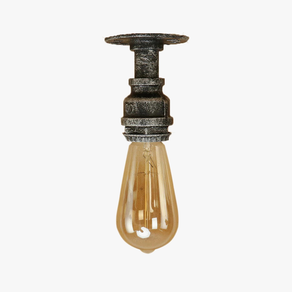 Plafonniers à tuyaux rétro Vintage E27 Loft plafonnier monté en Surface luminaires lampes à tuyaux en fer industriel