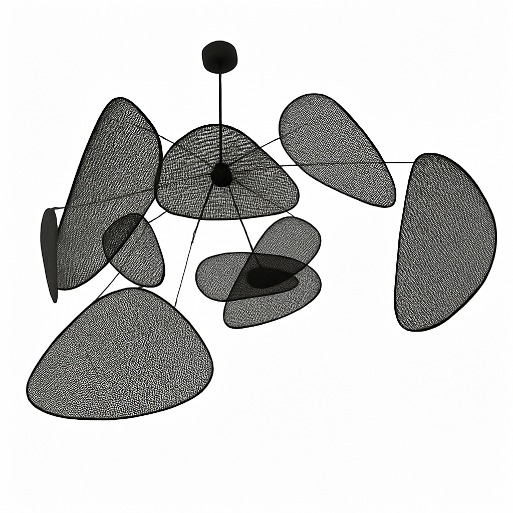 Postmodern LED lustres de plafond feuille grille rurale fait à la main en rotin suspension lumière maison salon chambre Art décor suspension lampe
