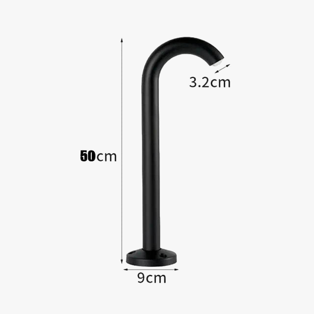 poteau de jardin extérieur lumineux étanche pour paysage décoratif