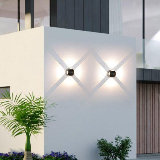 Applique murale design LED circulaire d'extérieur Sammyjo