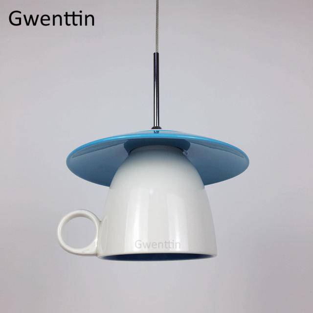 Suspension LED mug en céramique coloré Cup