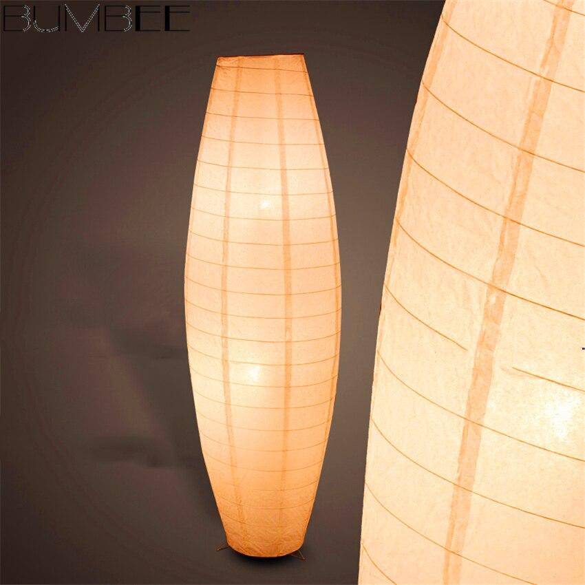 Lampadaire LED ovale en papier Woven