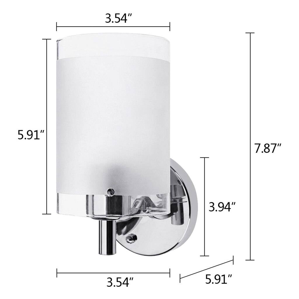 Applique murale argenté LED avec abat-jour en métal Tool