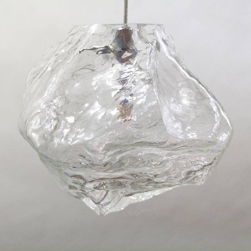 Suspension style glaçon en verre