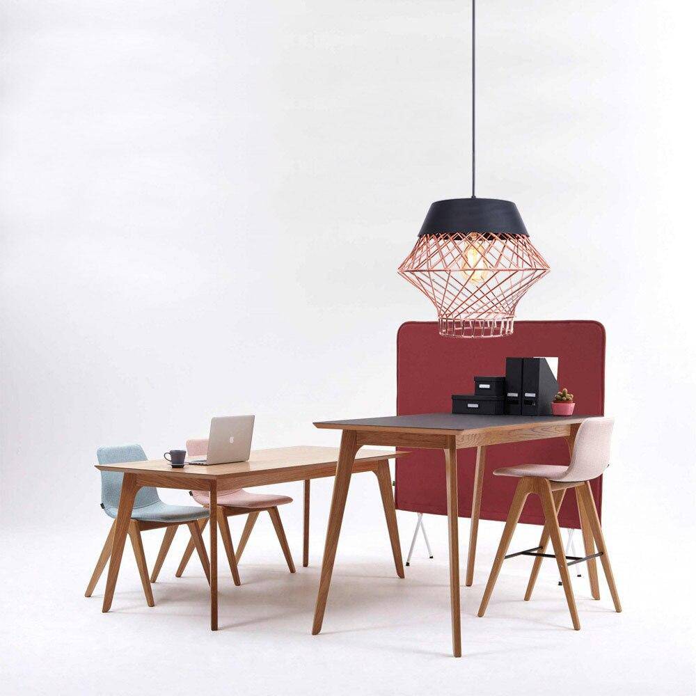 Suspension design à LED avec cage en métal industrielle Loft