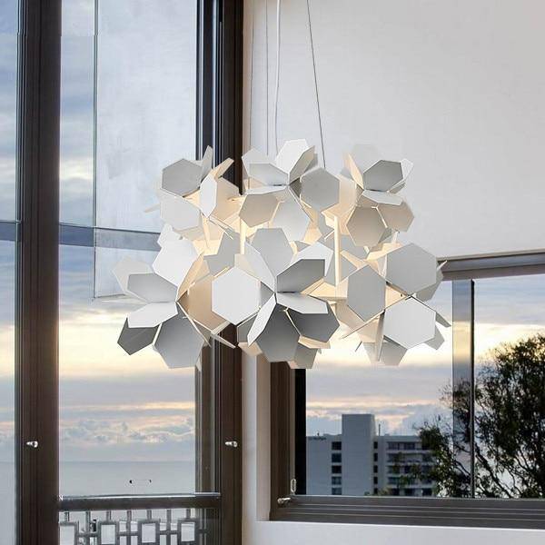 Lustre design à LED avec plaques plates Novel
