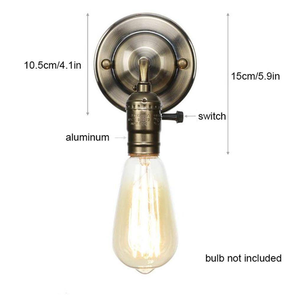 Applique murale industriel LED style ampoule Edison