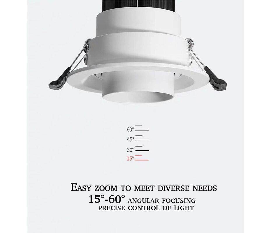 Spot encastré rond LED orientable style Loft