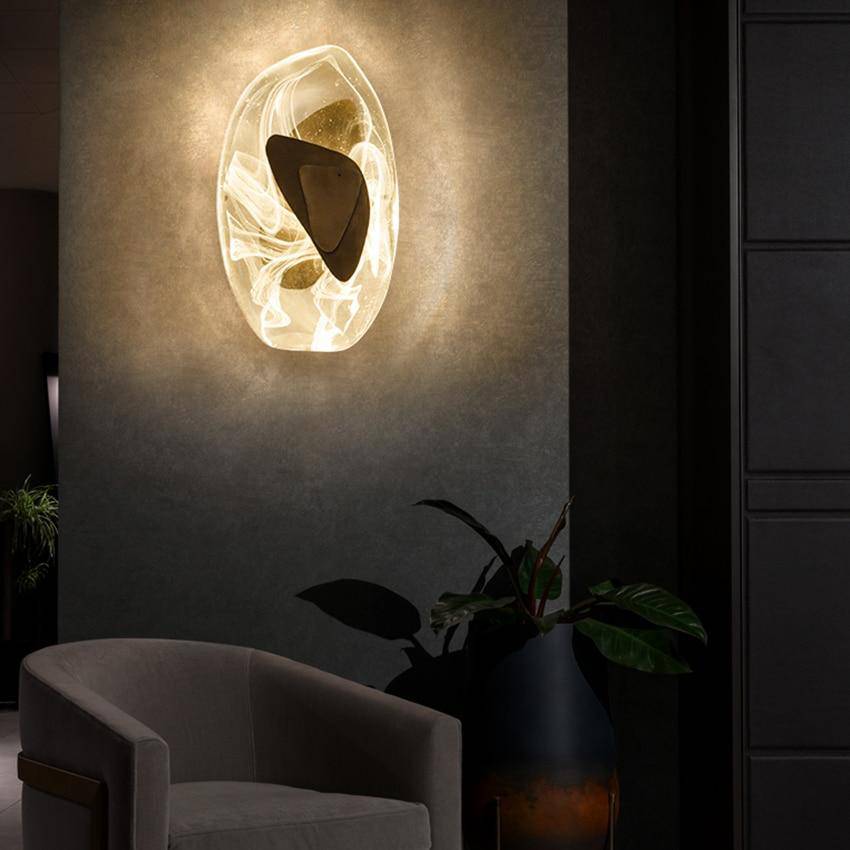 Applique murale design LED en verre luxury Fly