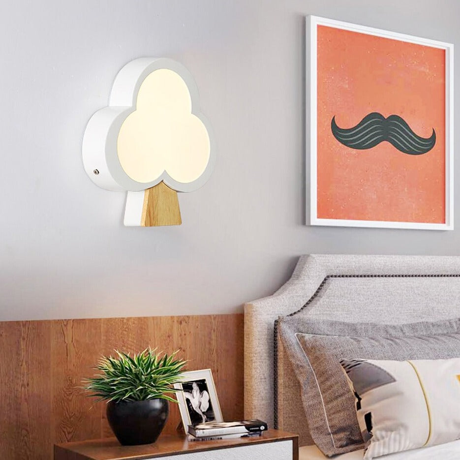 Applique murale moderne en forme d'arbre en bois Ania