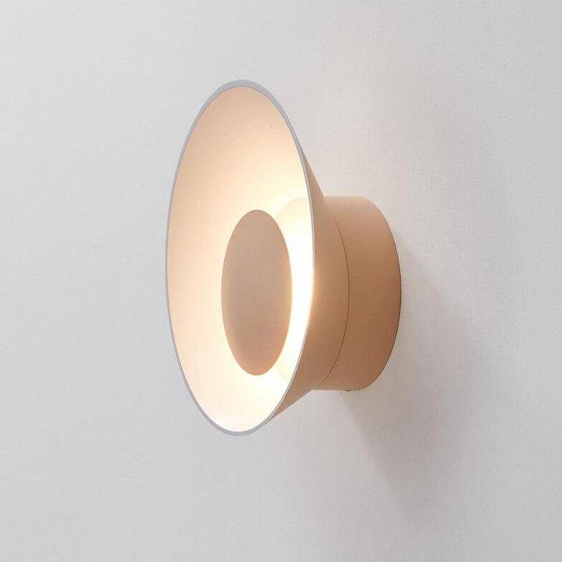 Applique murale design à LED avec coupe en métal coloré Loft