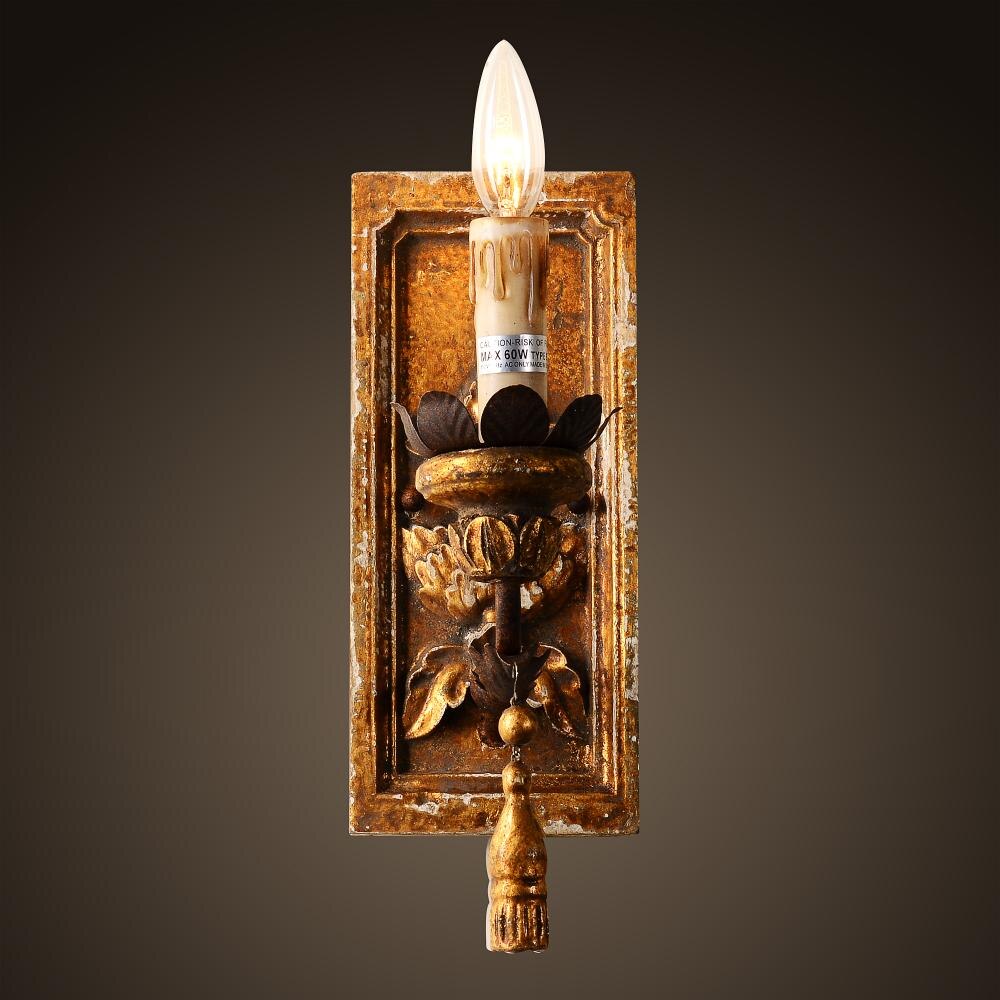 Applique murale vintage en forme de bougie Wella