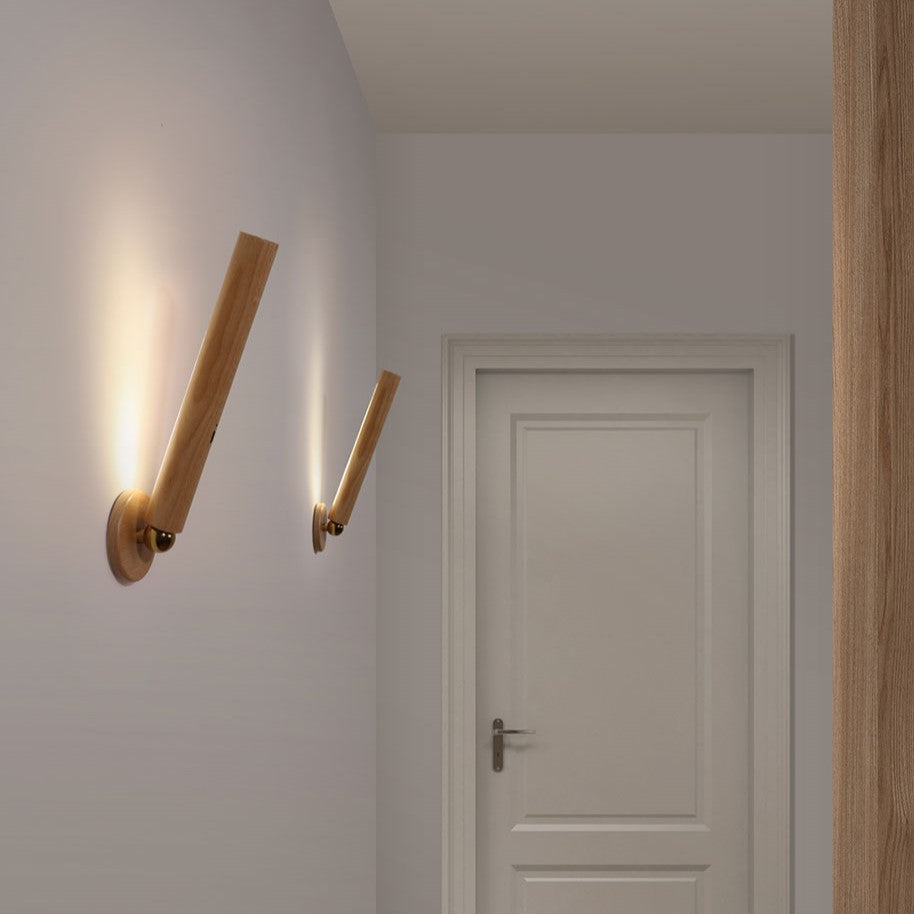 Applique murale moderne en bois rotatif 360° Unix