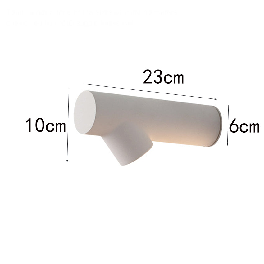 Applique murale design LED cylindrique en métal Zion